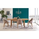 Стол обеденный HALMAR TIAGO 2 дуб крафт/дуб крафт 140-220/80